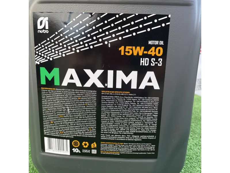 Maxima HD S3 15W-40 (10L) Ulei de motor