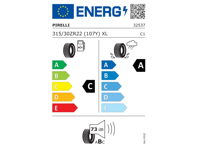 315/30/22 Pirelli  P ZERO 107Y XL Z  (*)  лето