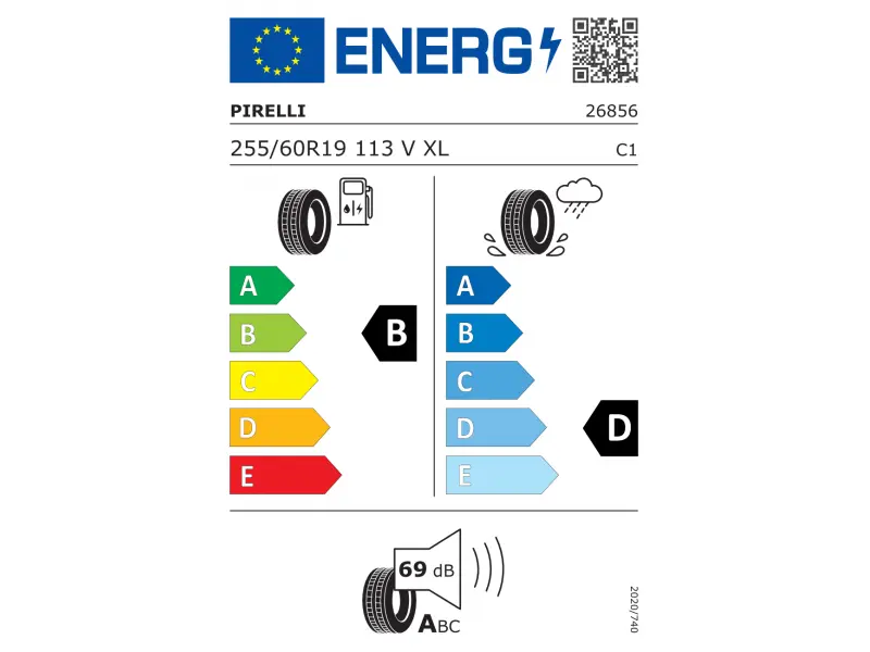 255/60/19 Pirelli Scorpion Verde as 113V XL (LR) лето