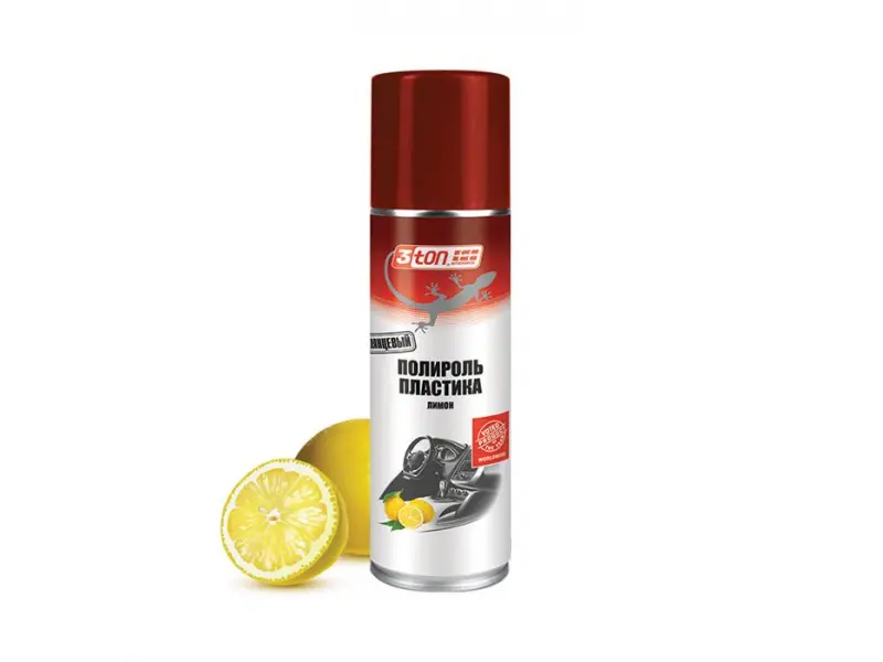 Lustru pentru plastic PLASTIC POLISH cu aromă de lămâie 335 ml, 3ton TS-516