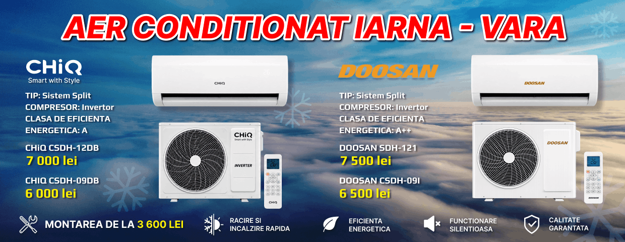 Инверторные кондиционеры CHiQ и DOOSAN от Coleso.md